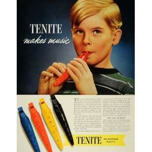  1939 Ad Tenite Plastic Tonette Song Flute Instrument 