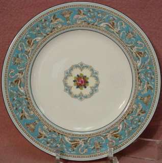 WEDGWOOD china FLORENTINE Turquoise W2714 pattern DINNER PLATE  