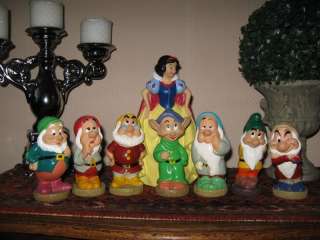 Vintage EURO Snow White Money Bank & 7 Squeaking Dwarfs  