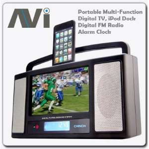  Portable 7 Digital TV & iPod Dock Electronics