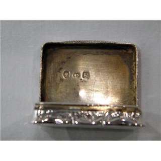 RARE VICTORIAN SILVER VINAIGRETTE BIRM. 1847  