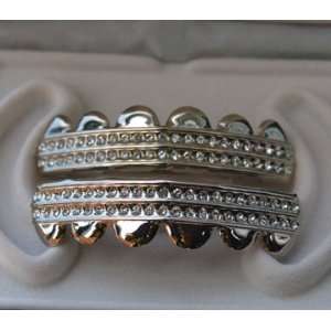  Double Deck of Ice Diamond Grillz Set 