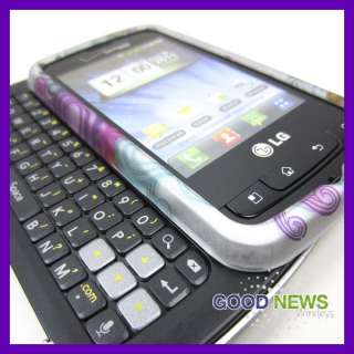   Straight Talk LG Optimus Q Slide Flower Blast Hard Case Phone Cover