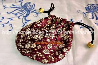 Buy4get5 Lot of 200 Silk Brocade Jewelry Pouch bag C42  