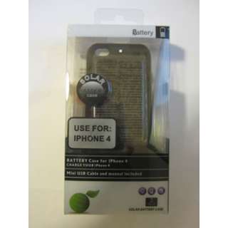 iPhone 4 Solar Charger Battery Case  