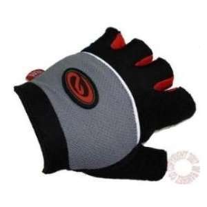  Push Ultimate Gloves Gel Comfort Palm, Red & Grey Small 