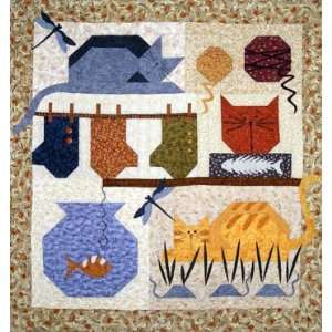  Cats Life   Quilt Pattern Arts, Crafts & Sewing