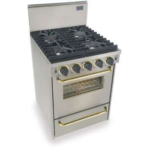  24 Pro Style Natural Gas Range with 4 Sealed Ultra High 