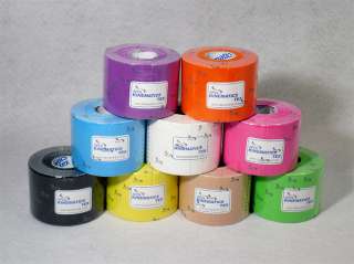 Sports Kinesiology Kinematics Tape   1 rolls / 8 colors  