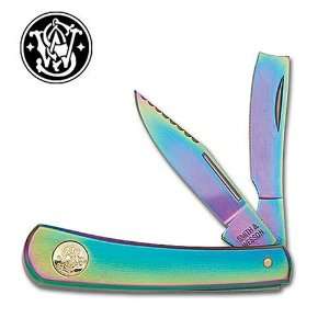   Wesson Titanium 2 Blade Razor Folding Pocket Knife