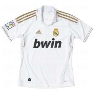 adidas Youth ClimaCool Real Madrid Home Jerseys White/Natural Khaki 