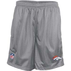    Denver Broncos Grey Coaches Mesh Shorts