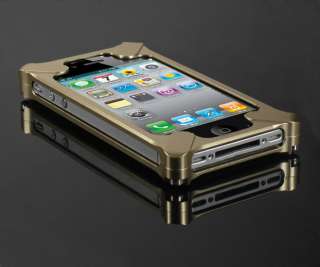 Gold Luxury ALUMINUM CLEAVE METAL BUMPER CASE APPLE iphone 4 4S 