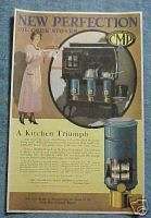 VINTAGE 1919 NEW PERFECTION OIL COOK STOVES AD  