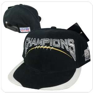  vintage retro NFL champions brush black grey snapback hat cap 