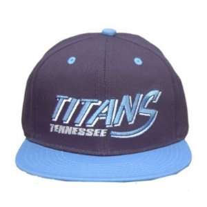  NFL Vintage Tennessee Titans Cotton Flatbill Snapback Hat Cap 
