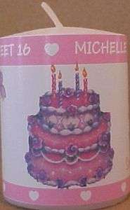 20 BIRTHDAY CAKE SWEET 16 VOTIVE CANDLE WRAPPERS  