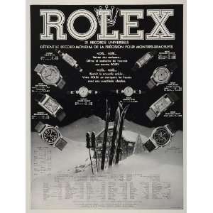  1938 French Ad Rolex Watches Ski Chalet Viceroy Tank 