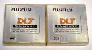Lot Of 2 FUJIFILM DLT Cleaning Tape III  