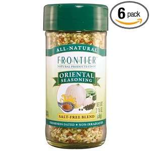 Frontier Seasoning Blends Salt free Oriental Seasoning, 2.05 Ounce 