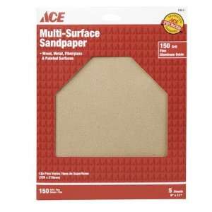  Sandpaper, Aluminum Oxide, Extra Fine, 220 Grit, Pack Of 5 