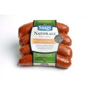 Saags Naturals Mango Habanero Smoked Chicken Sausages 12 Oz. Pkg 