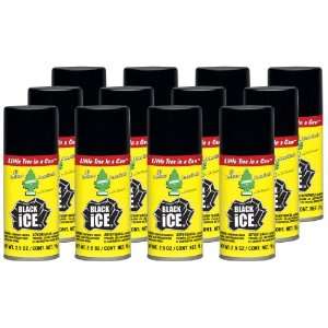   Air Freshener 2.5 oz Aerosol Spray, Black Ice Scent (Pack of 12) Home