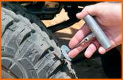 TIRE REPAIR KIT Digital Tire Gauge + 30 Repair Cords  