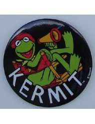 Kermit The Frog 3 Pin Back Button