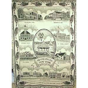  Skaneateles New York Throw Blanket with Slight Flaw