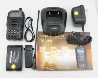 Portable 2 way Radio TG UV2 Dual Band Walkie Talkie UHF+VHF 5W 200CH 