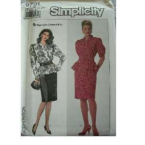   & BELT SIZE 16 18 20 22 24 SIMPLICITY PATTERN 9701 