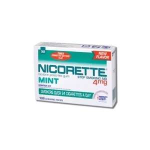  Nicorette Gum 4 Mg Kit Mint Size 110 Health & Personal 