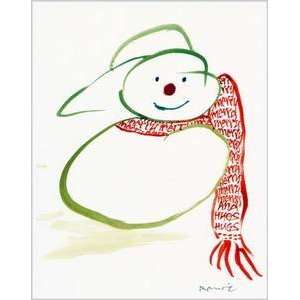  Christmas Greeting Cards   Modern Snowman   Package of 15 Cards 