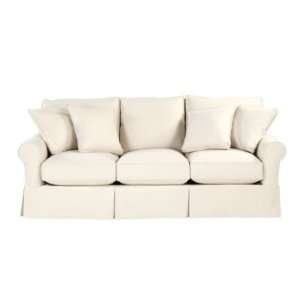 Baldwin Sofa Slipcover   Ballard Essentials Fabrics Off White Quilted 