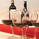NEW Tipsy Wine Glasses 12 oz. Goblets with Slightly Bent Stems (Set of 