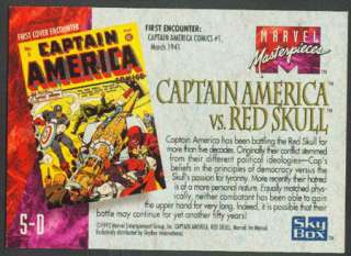 Marvel Masterpiece Cpt America / Red Spectra Chase 1992  