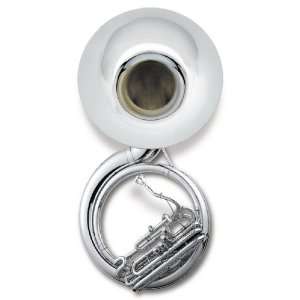   Brass 4 Valve BBb Sousaphone Silver (Silver) Musical Instruments