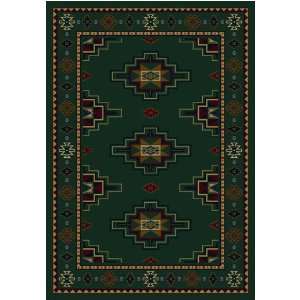   Signature Prairie Star Emerald Southwestern Rug Furniture & Decor