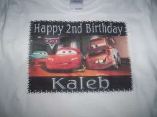   Mcqueen Mater Custom Personalized Birthday Party Supplies T Shirt
