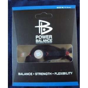    Power Balance Bracelet Black Color w/ Red Letter