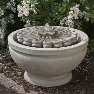   Campania International Fleur Cast Stone Fountain Patio, Lawn & Garden