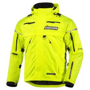 ICON MENS PATROL WATERPROOF NYLON FUNCTIONAL JACKET RELAXED FIT NEW 