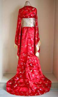 China tangDynasty Kimono RED Festival wedding dress K21  
