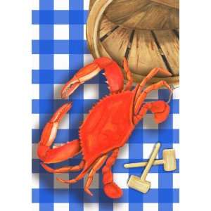  Red Steamed Summer Crab Feast Picnic Garden Flag Patio 