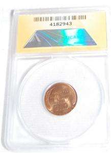 1942 LINCOLN WHEAT CENT CERTIFIED ANACS MS 64 RED  