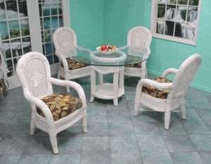 New Indoor Wicker Furniture Cancun Dining Set of Five  