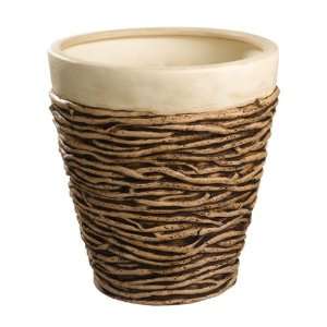   Twig Motif Planter Tall, 11 Inch by 10 1/4 Inch Patio, Lawn & Garden