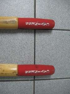 VINTAGE PAIR FEATHERBRAND BOAT OARS CALHOUN CITY MISS.  