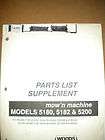 WOODS PARTS LIST SUPPLEMENT MOW​N MACHINE 5000 SERIES 1429B 